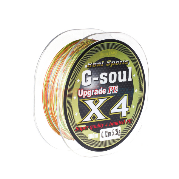 Шнур плетёный BenDao G-soul X4 цветной 100м
