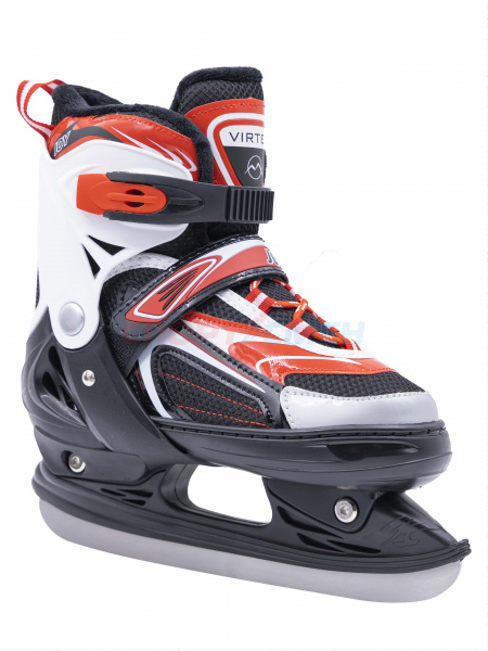 Коньки ледовые раздвижные Virtey JOY BW-902-2 р.31-42 цв.красный
