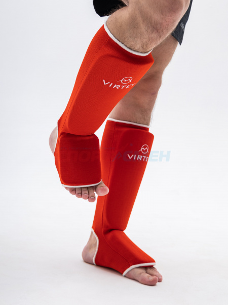Защита голени и стопы Virtey SS01 XS-L цв.красный
