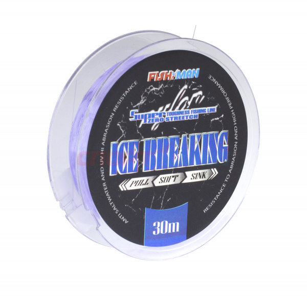 Леска FishMan Ice Breaking фиолетовая 30м цв.фиолетовый