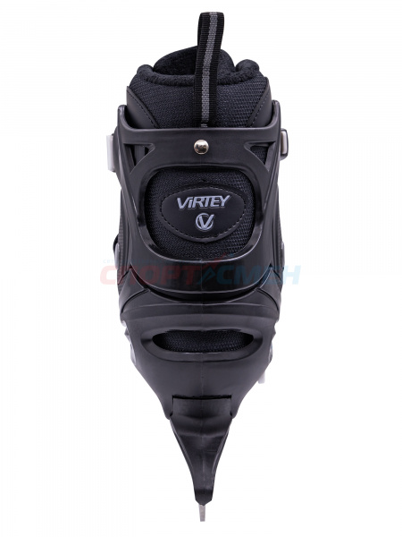 Коньки ледовые раздвижные Virtey SITY New 37-44 цв.серо-черный