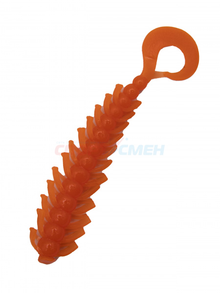 Приманка силиконовая AWEES Skolopendra 3" (уп.7шт) цв.оранжевый