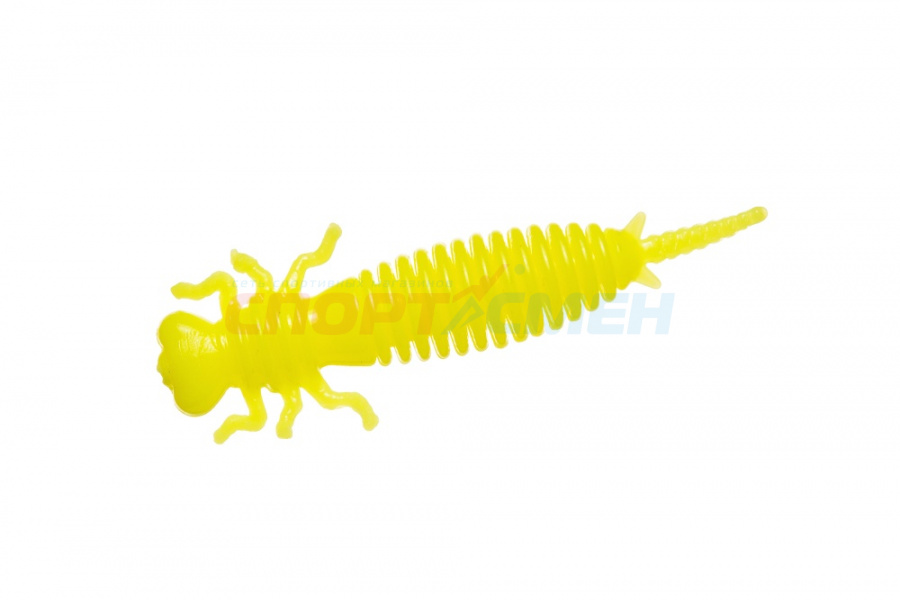 Приманка силиконовая CROXY GOOD LARVA р.2,0" (10шт.) цв.желтый