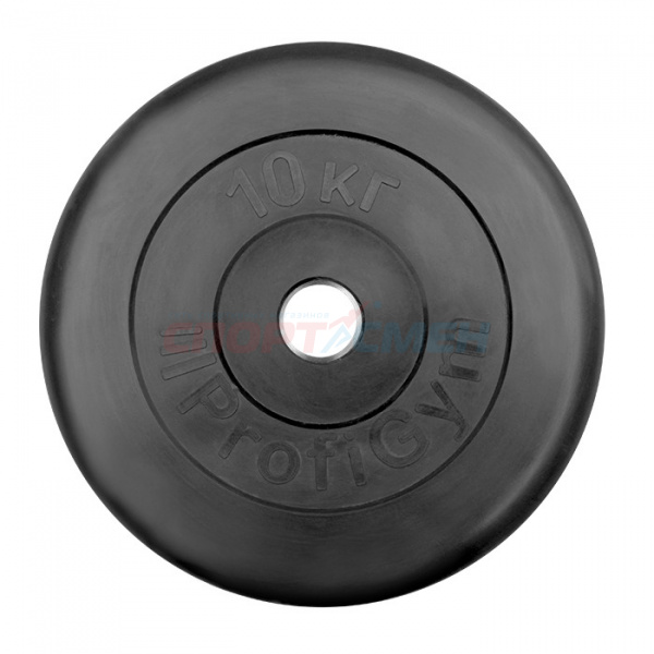 Диск обрезин.(черный) ProfiGym d 26мм 10кг