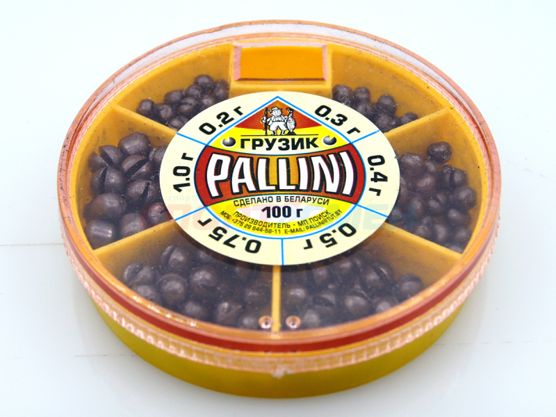 Набор грузов Pallini 100г. мягкий свинец (0,2-1,0гр.)