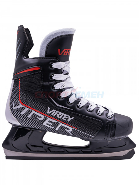 Коньки хоккейные Virtey Viper PW-206AK  р.35-46 цв.красно-черный