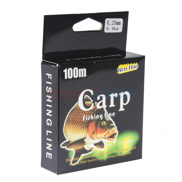 Леска BenDao Carp зеленая 100м цв.зеленый