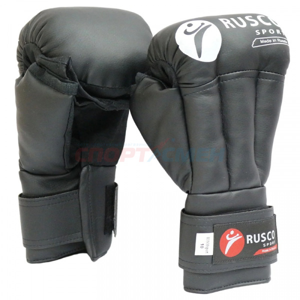 Перчатки для рукопашного боя Rusco Sport р.4-12 цв.черный