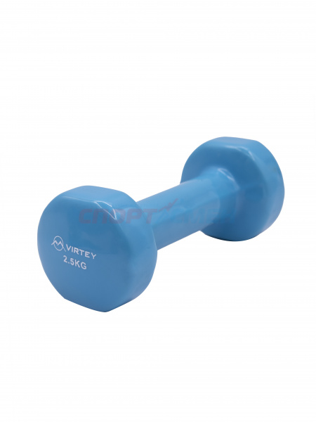 Гантель Virtey LKDB-504A виниловая 2.5кг blue