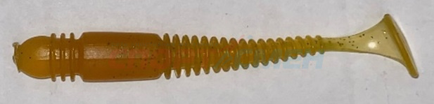 Приманка силиконовая AWEES Fry 3.9" (уп.5шт) цв.горчица
