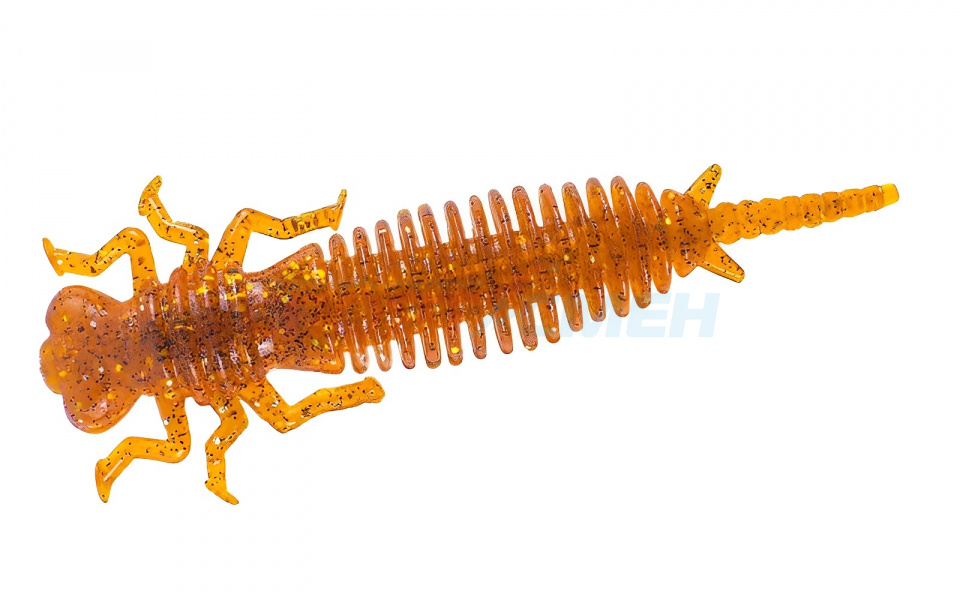 Приманка силиконовая CROXY GOOD LARVA р.2,5" (8шт.) цв.золотисто-коричневый
