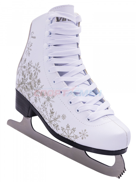 Коньки фигурные Virtey Tiana  32-42 цв.серебристо-белый