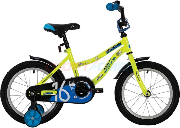Велосипед Novatrack  NEPTUNE (1-ск) 14" цв.салатовый