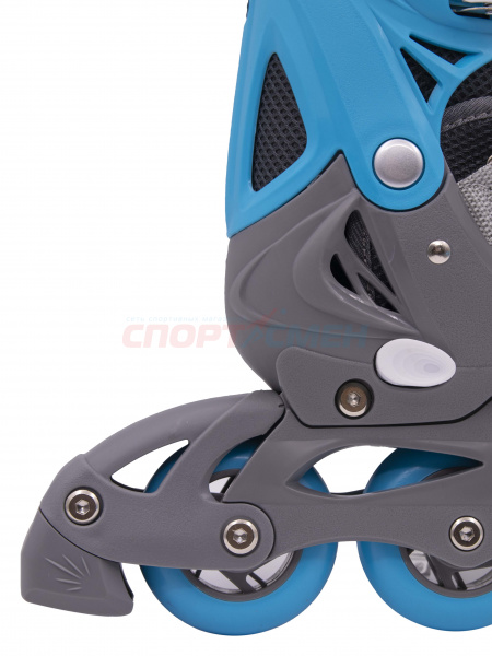 Коньки 2 в 1 раздвижные Virtey Sonic р.31-38 цв.сине-серый