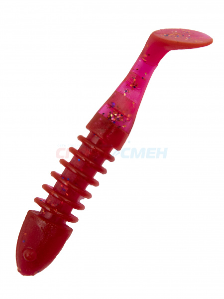 Приманка силиконовая AWEES Skeleton 3" (уп.6шт) цв.красный
