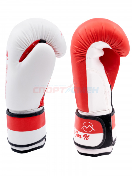 Перчатки боксерские Virtey BG06 X Fighting 6-14ун цв.красно-белый