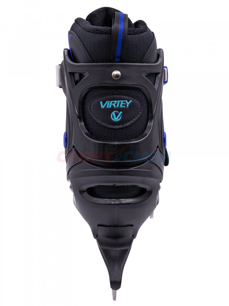 Коньки ледовые раздвижные Virtey SITY New 37-44 цв.сине-черный