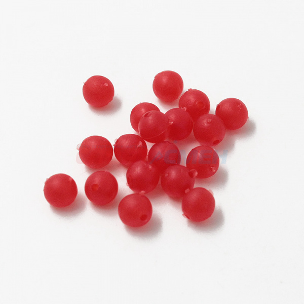 Бусина фидерная Namazu Soft Beads PVC (20шт.) цв.красный