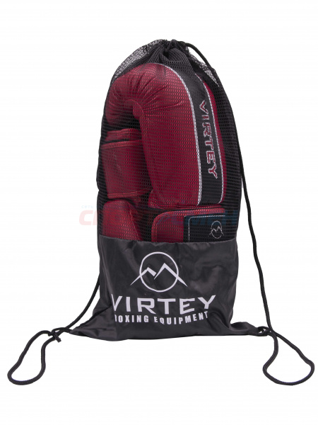 Перчатки боксерские Virtey BG10 Knockout 6-14ун цв.красный