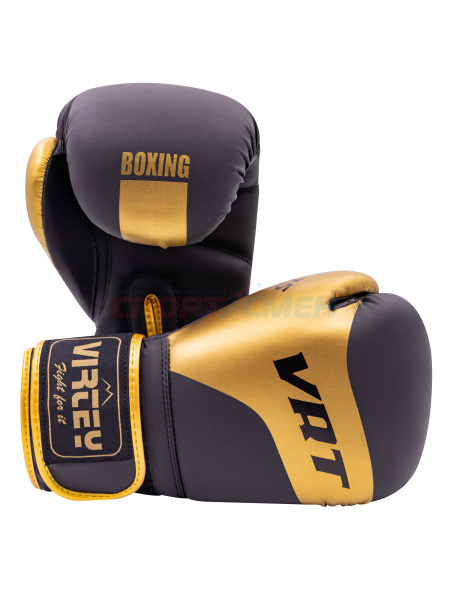 Перчатки боксерские Virtey BG15 10-14ун цв.золотисто-черный