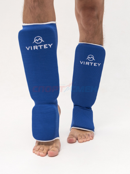 Защита голени и стопы Virtey SS01 XS-L цв.синий