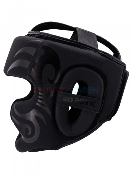Шлем боксерский Virtey HG07 Tyson S-XL закрытый цв.черный