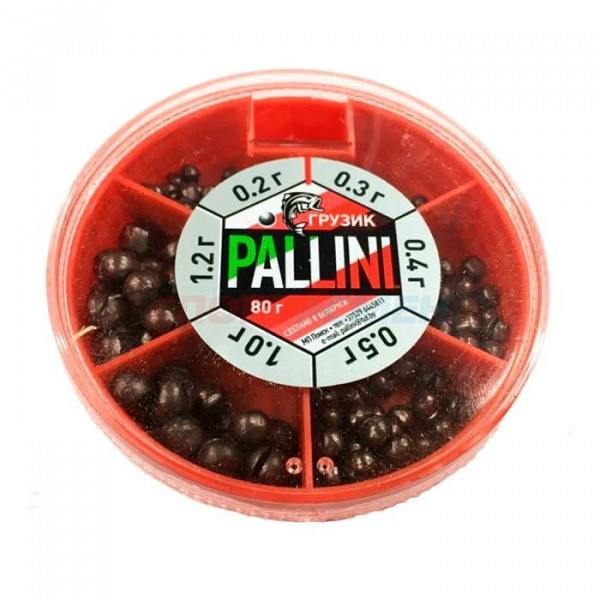 Набор грузов Pallini 80гр. мягкий свинец (0,2-1,2гр.)