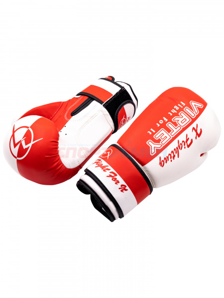 Перчатки боксерские Virtey BG06 X Fighting 6-14ун цв.красно-белый