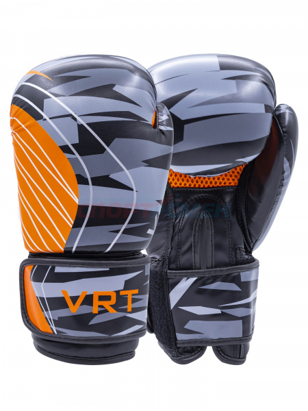 Перчатки боксерские Virtey BG14 10-12ун цв.оранжево-черный