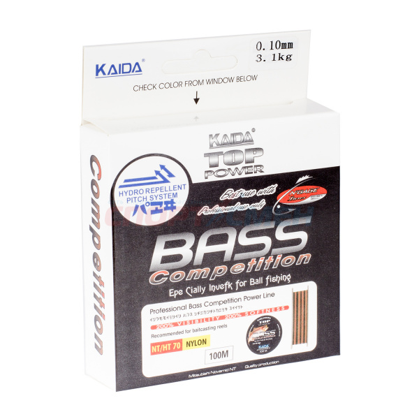 Леска Kaida 319 Bass New прозрачная 100м