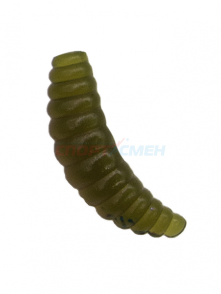 Приманка силиконовая AWEES Maggot 1,4" (уп.8шт) цв.хаки