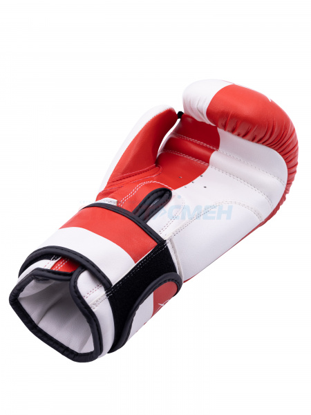 Перчатки боксерские Virtey BG06 X Fighting 6-14ун цв.красно-белый