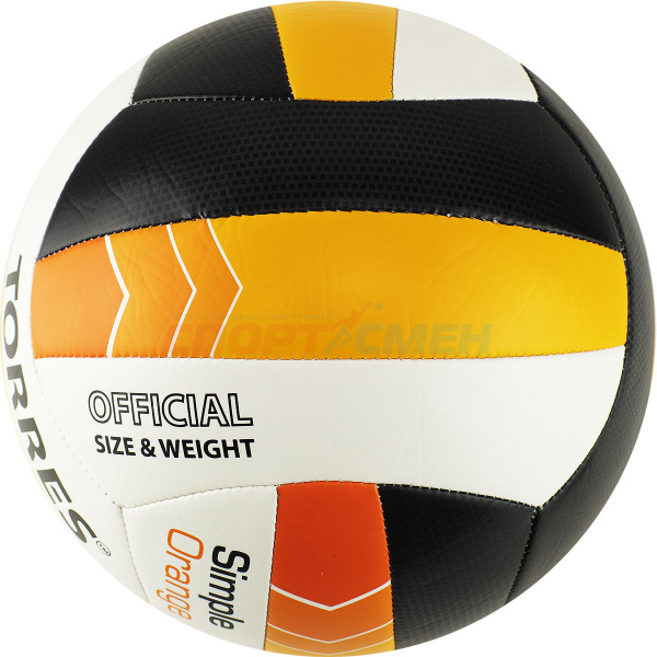 Мяч волейбольный TORRES Simple Orange р.5