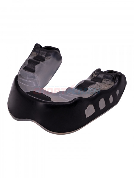 Капа одночелюстная Virtey MGS6 Shock Doctor Triple Food Gel цв.бело-черный