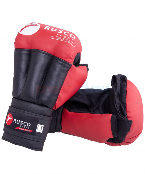 Перчатки для рукопашного боя Rusco Sport р.4-12 цв.красный