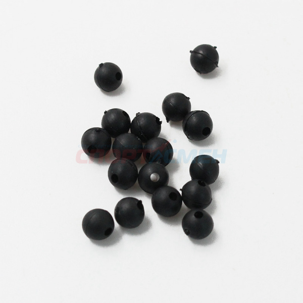 Бусина фидерная Namazu Soft Beads PVC (20шт.) цв.черный