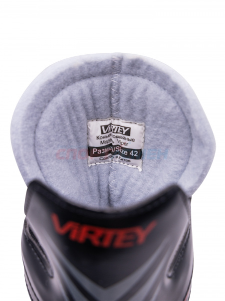 Коньки хоккейные Virtey Viper PW-206AK  р.35-46 цв.красно-черный