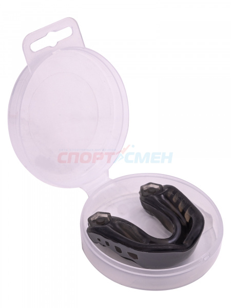 Капа одночелюстная Virtey MGS6 Shock Doctor Triple Food Gel цв.черно-серый
