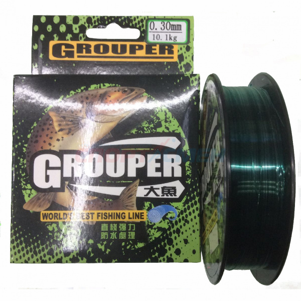 Леска Grouper зеленая 100 м цв.зеленый