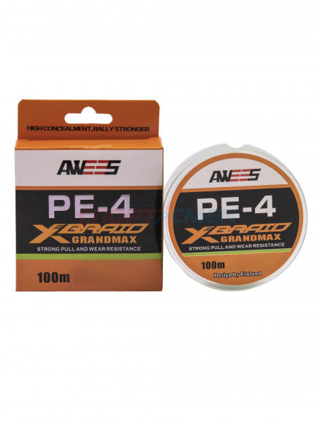 Шнур плетёный AWEES PE-4 Light Green 100м.