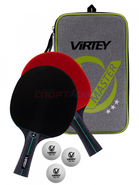 Набор н/теннис Virtey арт.VS033 Master (2 ракетки,3 мяча,чехол)
