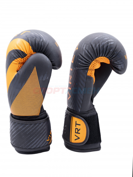 Перчатки боксерские Virtey BG13 Warrior 6-14ун цв.оранжево-черный