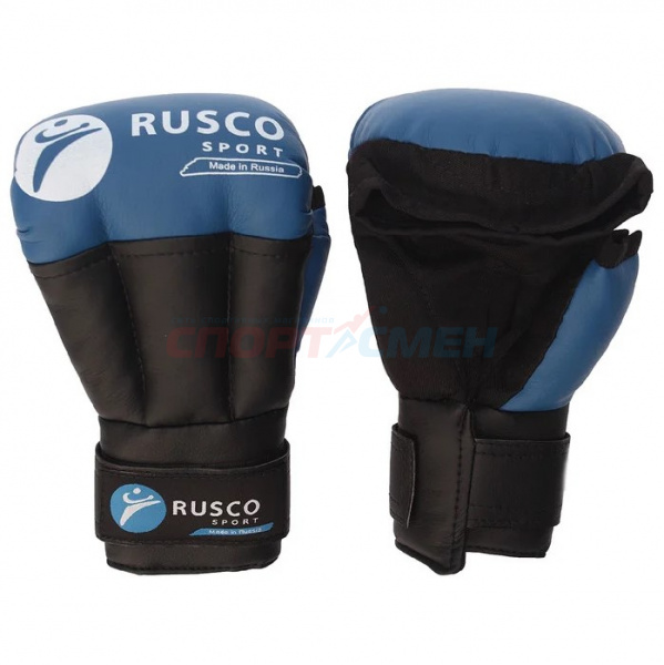 Перчатки для рукопашного боя Rusco Sport р.4-12 цв.синий