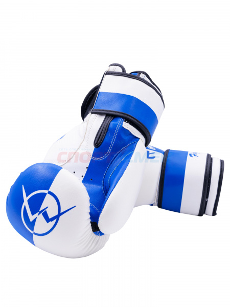 Перчатки боксерские Virtey BG06 X Fighting 6-14ун цв.сине-белый