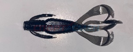 Приманка силиконовая AWEES Cancer 2,8" (уп.6шт) цв.черный