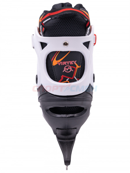 Коньки ледовые раздвижные Virtey Phantom BW-1BW-182  р.29-40 цв.красный