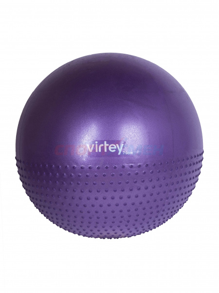Фитбол Virtey LGB-1504 полумассажный 75см цв.фиолетовый