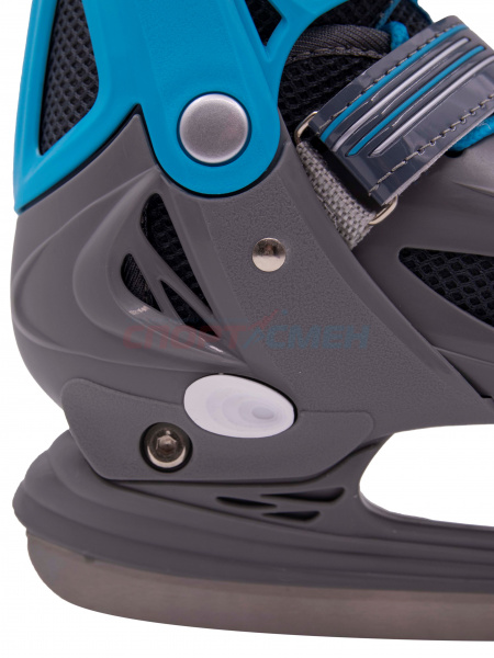 Коньки 2 в 1 раздвижные Virtey Sonic р.31-38 цв.сине-серый