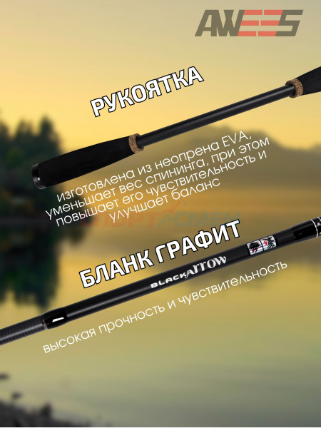 Спиннинг штекерный AWEES Black Arrow