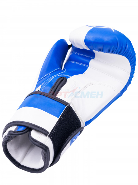 Перчатки боксерские Virtey BG06 X Fighting 6-14ун цв.сине-белый